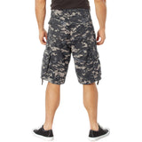 Vintage Subdued Urban Digital Camo Military Utility Cargo Shorts