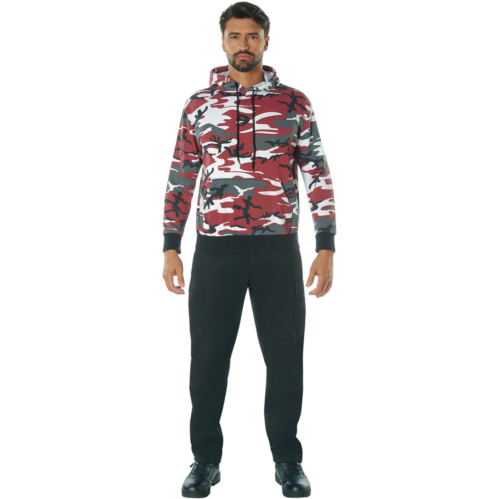 Red Camo Pullover Hoodie