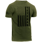 Olive Drab Veteran Flag Military T-Shirt