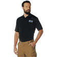 Men's Thin Blue Line Moisture Wicking Short Sleeve Polo Shirt