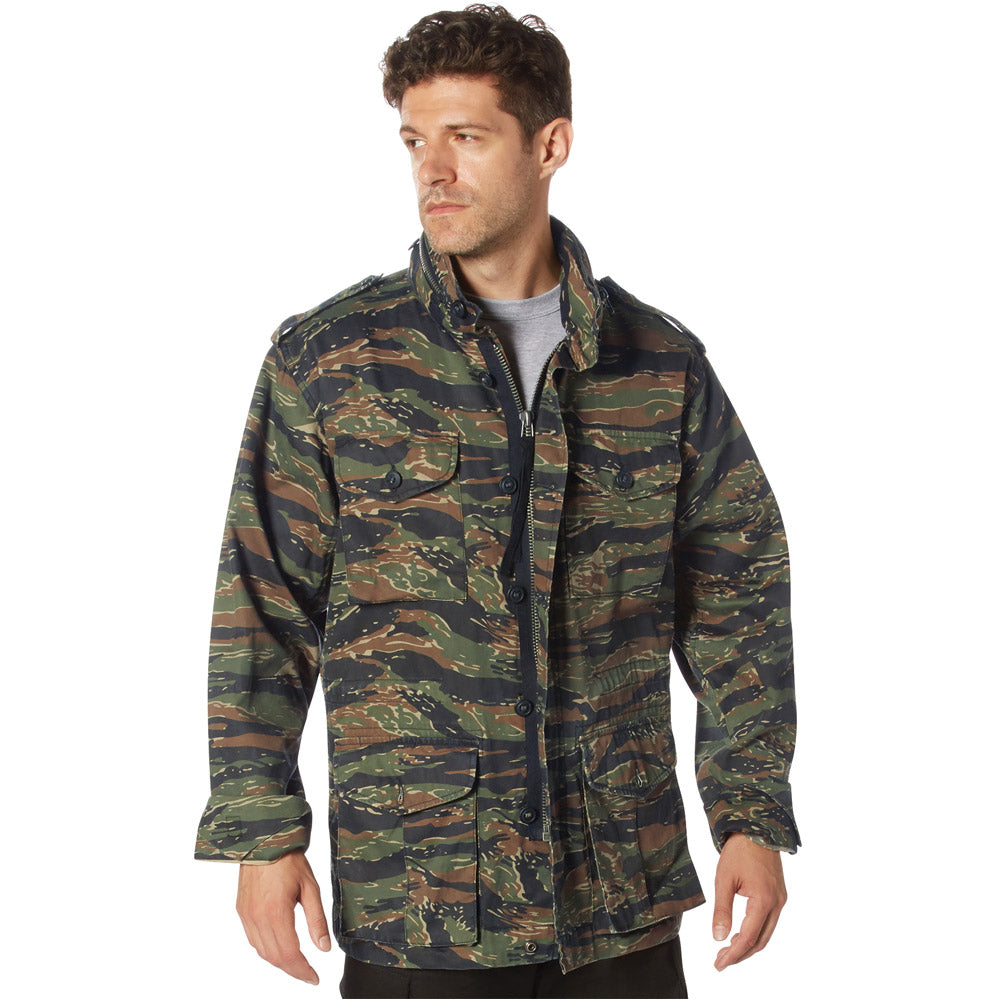 Lightweight Vintage Woodland Cam M-65 Field Jacket