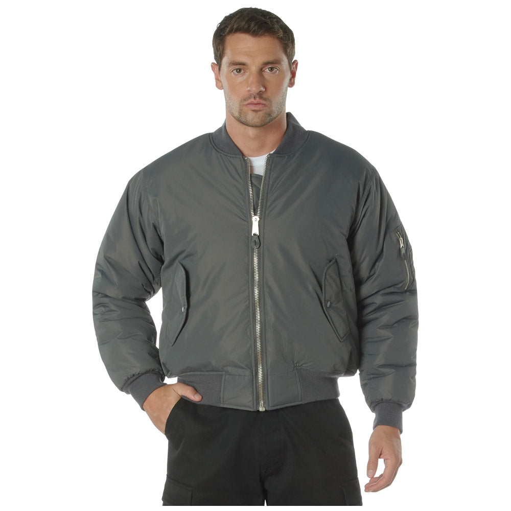 Nylon Enhanced Water Resistant MA-1 Bomber Jacket Nylon Enhanced Water Resistant MA-1 Bomber Jacket