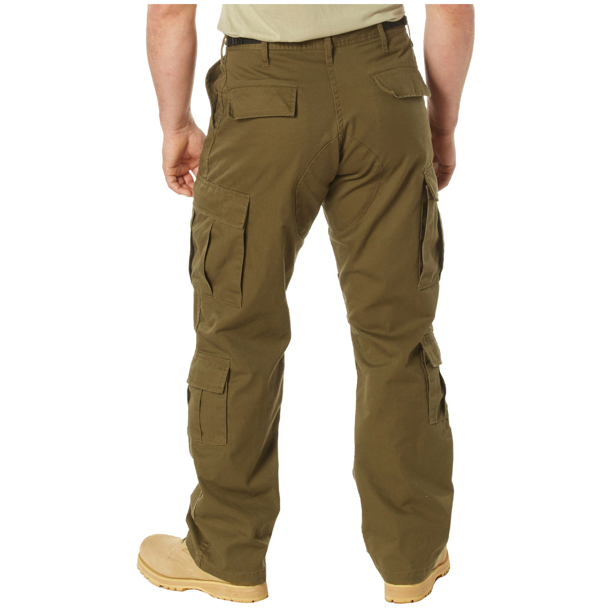 Vintage Russet Brown Paratrooper Cargo Pants