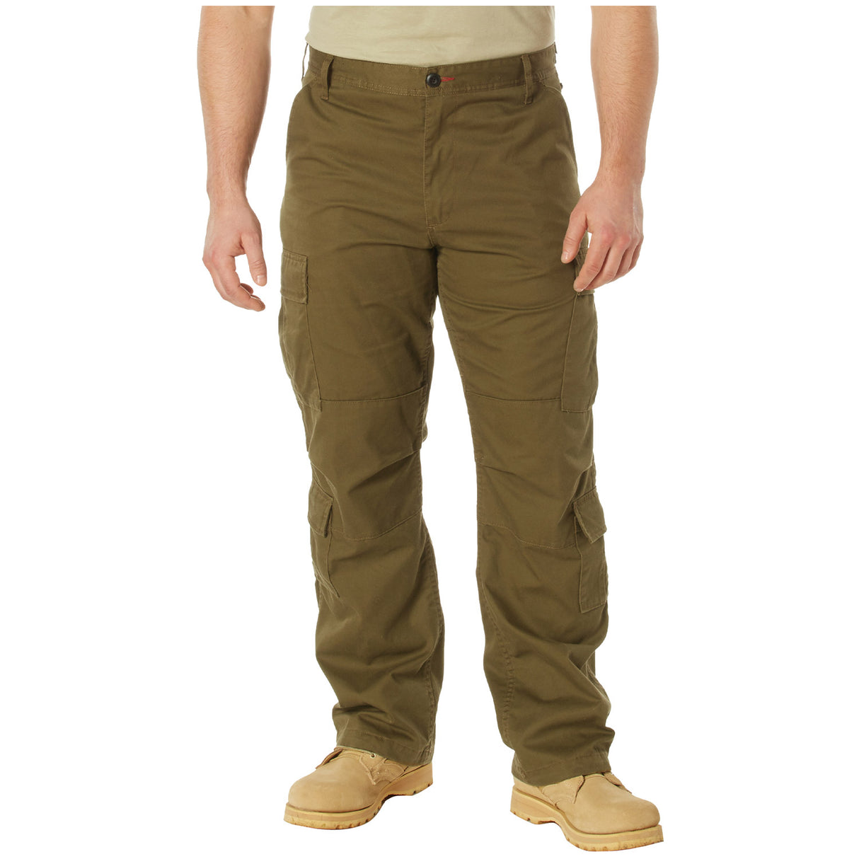 Vintage Russet Brown Paratrooper Cargo Pants