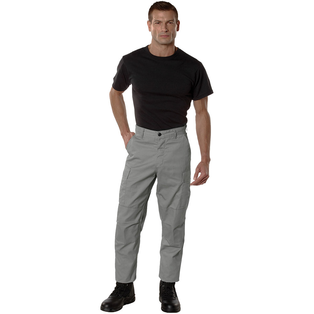 Relaxed Fit BDU Fatigue Pants with Zipper Fly