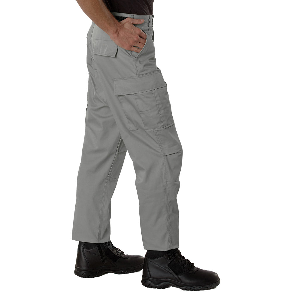 Relaxed Fit BDU Fatigue Pants with Zipper Fly