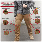 Relaxed Fit Zipper Fly Military BDU Pant