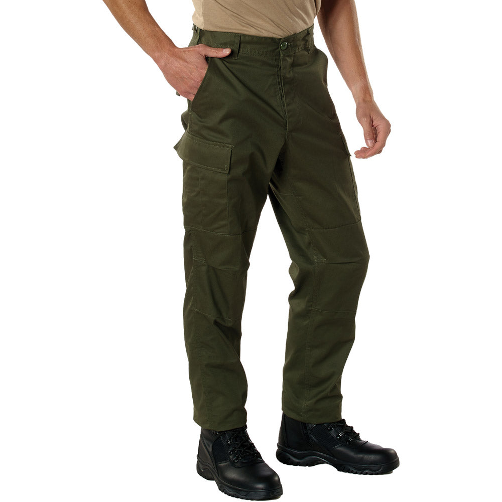 Relaxed Fit Zipper Fly Military BDU Pant