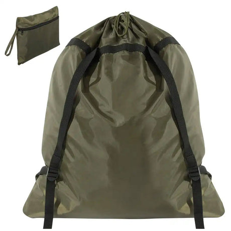 Packable Travelers Laundry Bag with Backpack Straps