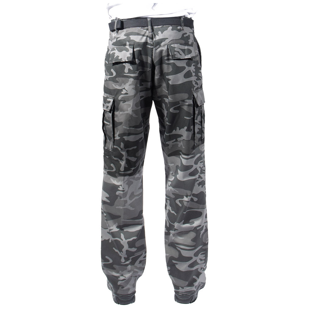 Relaxed Fit Camouflage Zipper Fly Military Cargo Pant