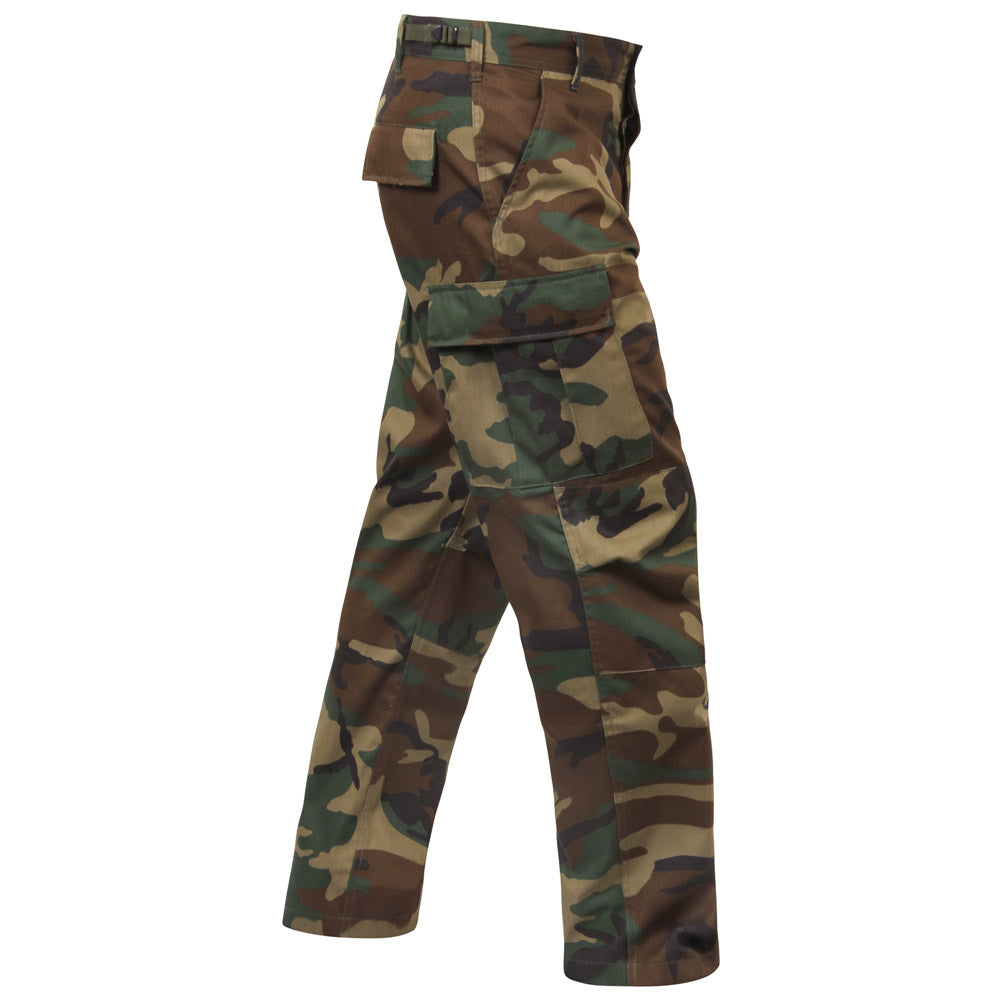 Relaxed Fit Camouflage Zipper Fly Military Cargo Pant