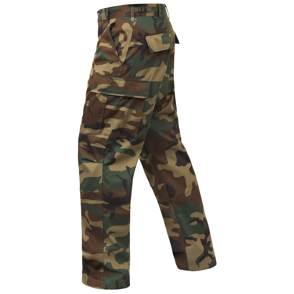 Relaxed Fit Camouflage Zipper Fly Military Cargo Pant