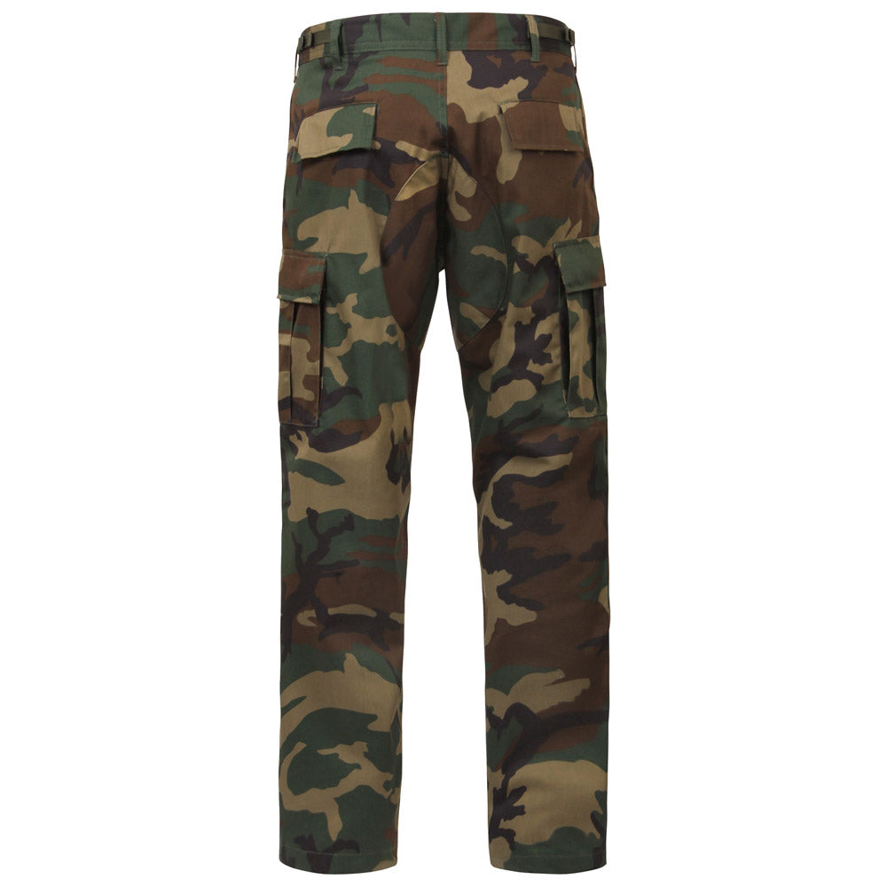 Relaxed Fit Camouflage Zipper Fly Military Cargo Pant