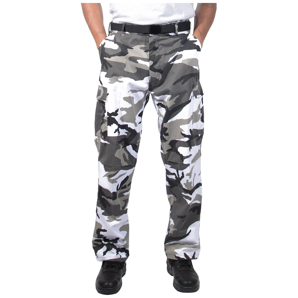 Relaxed Fit Camouflage Zipper Fly Military Cargo Pant