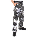 Relaxed Fit Camouflage Zipper Fly Military Cargo Pant