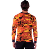 Orange Camo Long Sleeve Shirt