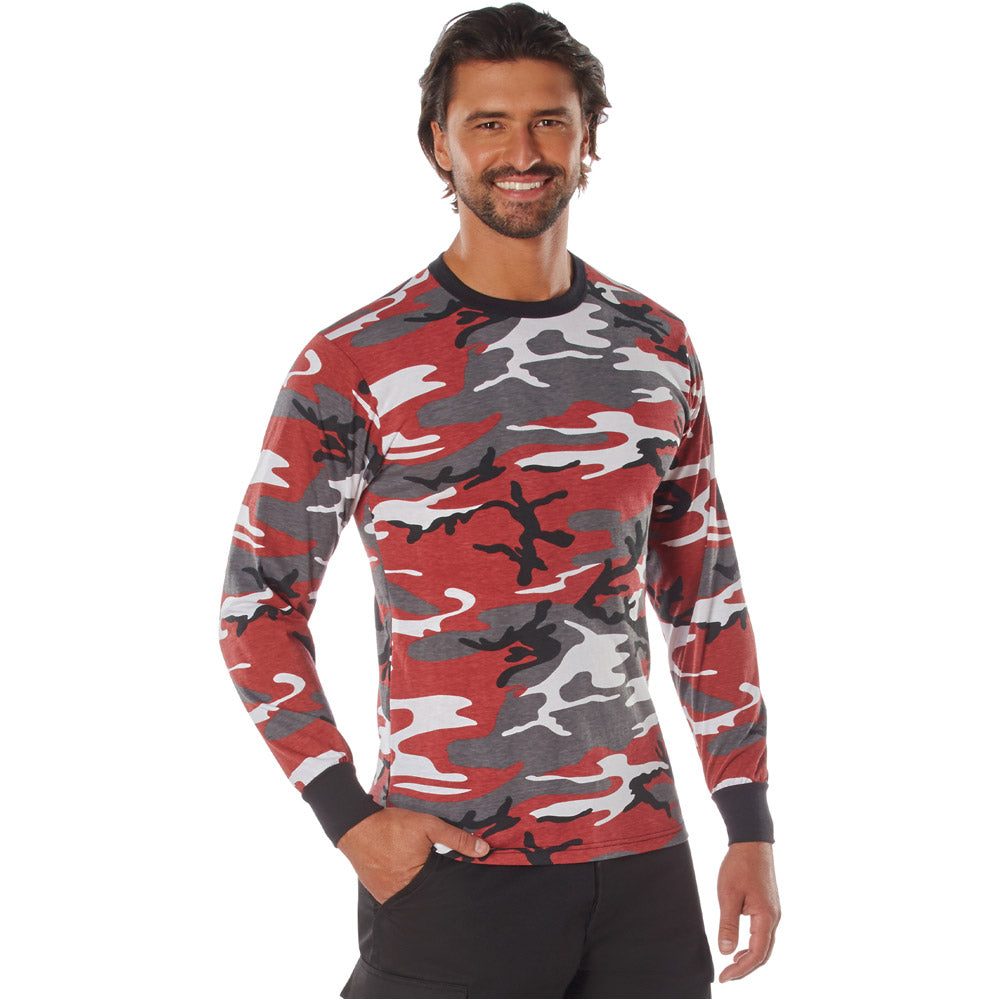 Red Camo Long Sleeve Shirt