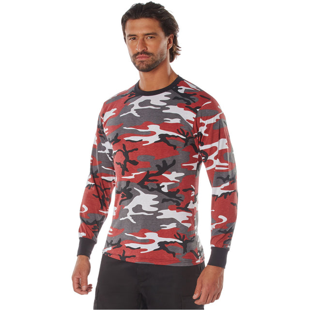 Red Camo Long Sleeve Shirt