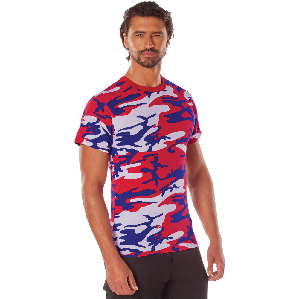 Red White & Blue USA Camouflage T-Shirt