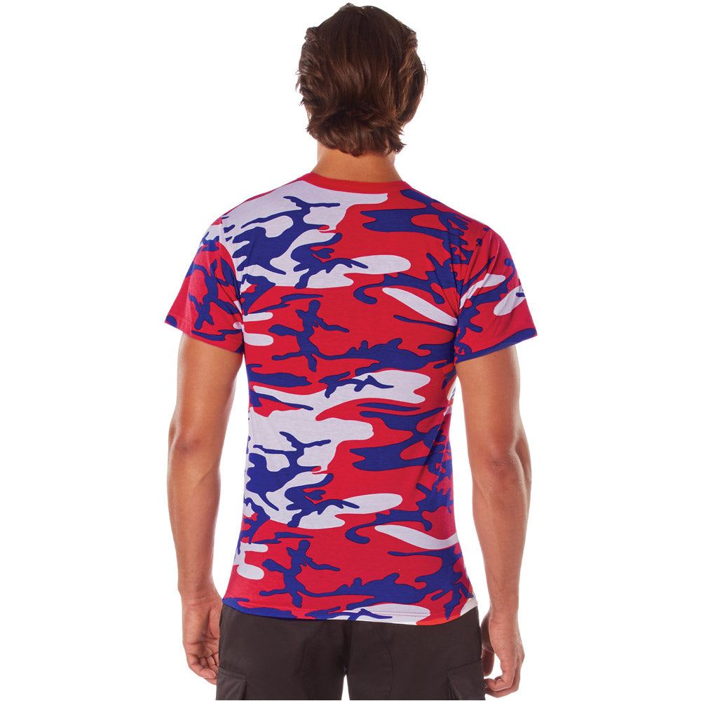 Red White & Blue USA Camouflage T-Shirt