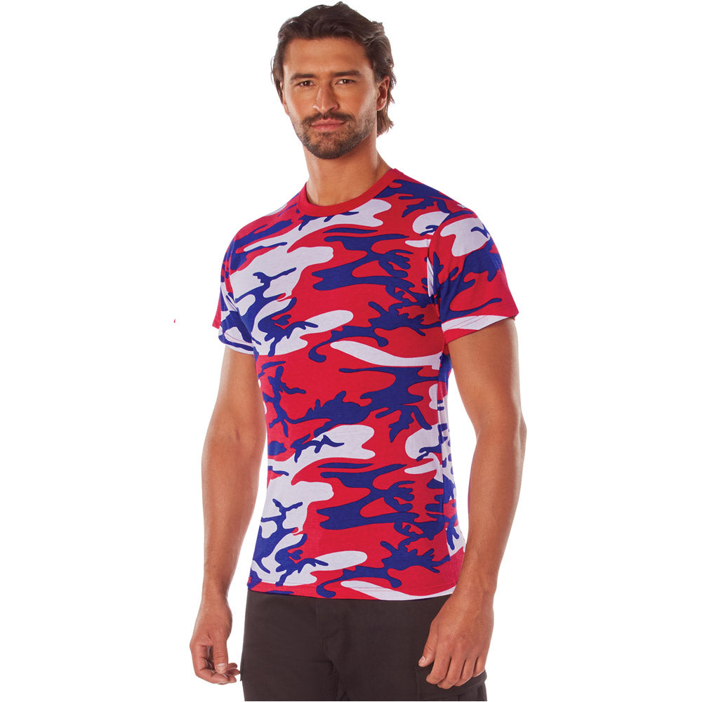 Red White & Blue USA Camouflage T-Shirt