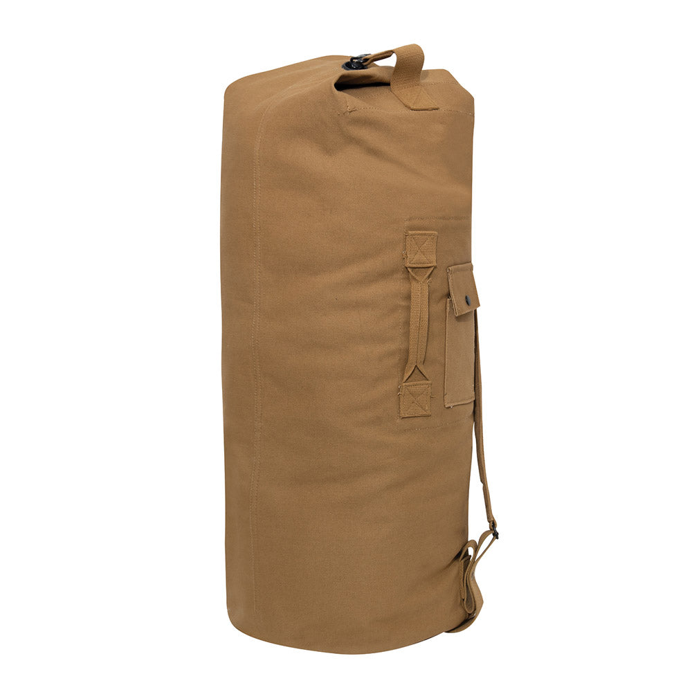 Coyote 2-Strap Military Canvas Duffle Bag