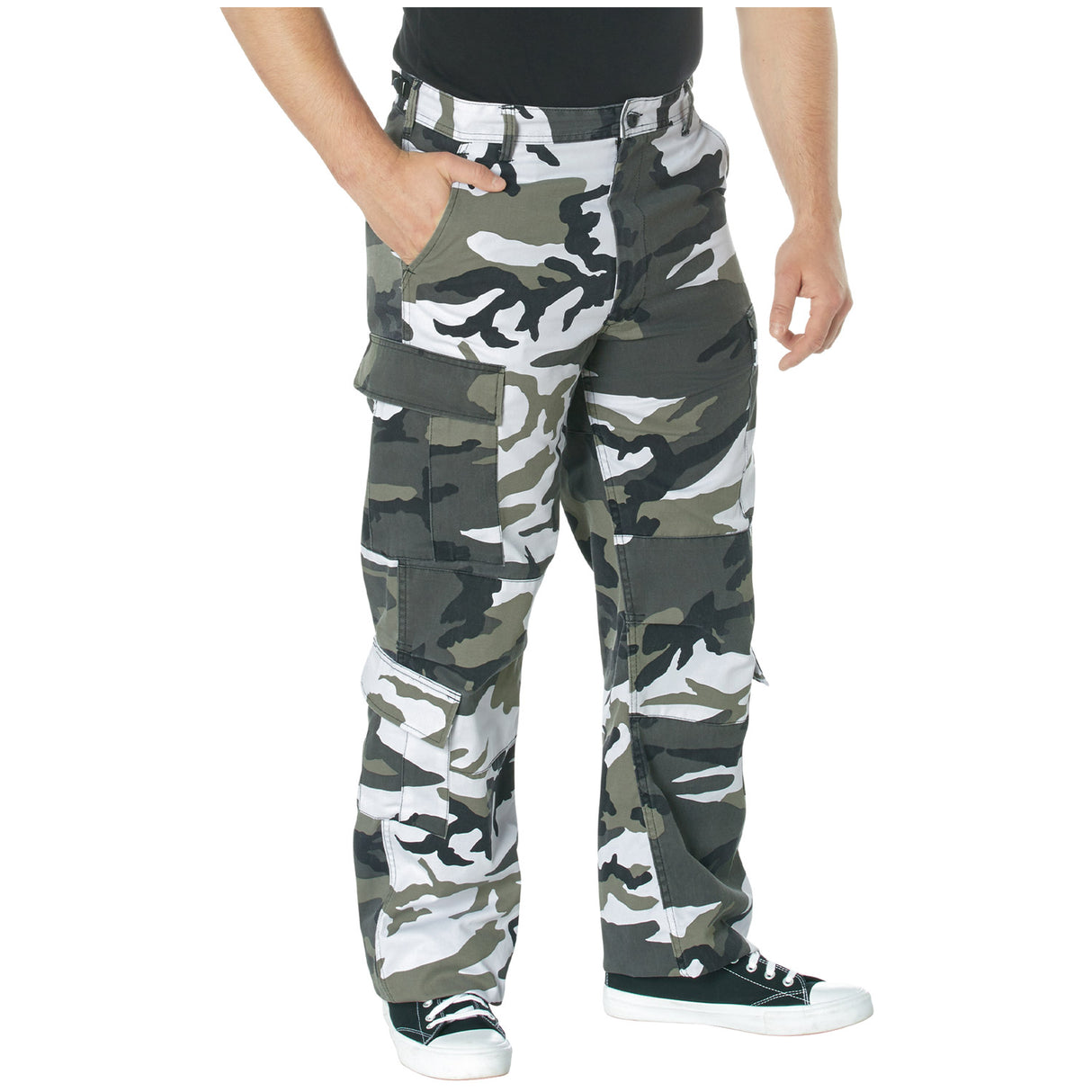 City Camouflage Vintage Paratrooper Cargo Pants