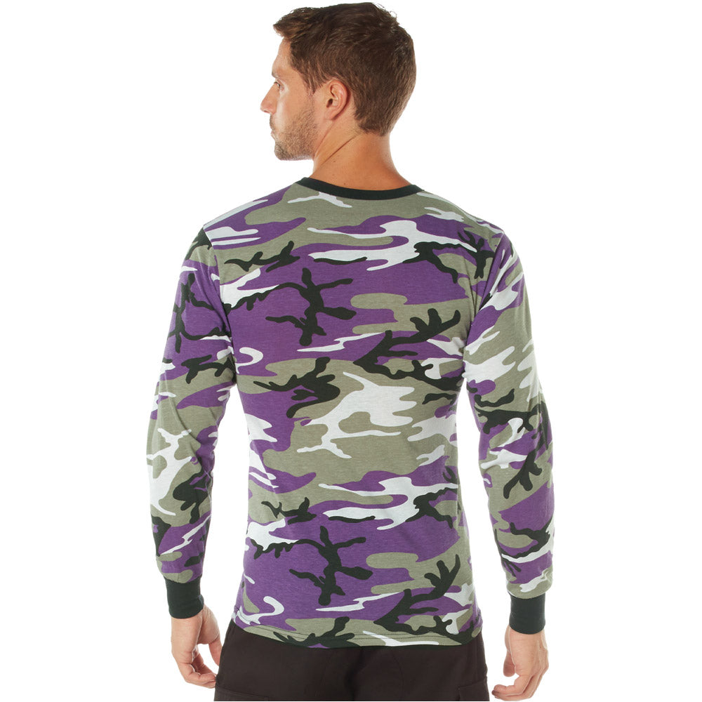 Purple Camo Long Sleeve Shirt