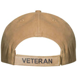 Vintage Veteran US Flag Low Profile Baseball Cap