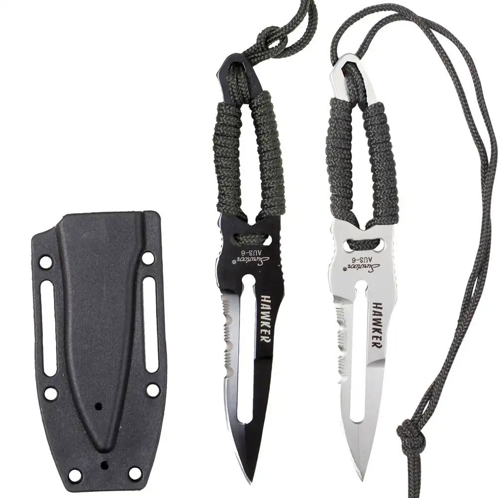 Hawker 5-inch Paracord Fixed Blade Survival Knife