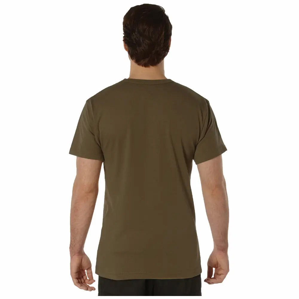 Rothco Cotton Blend Men's Military Pocket T-Shirt