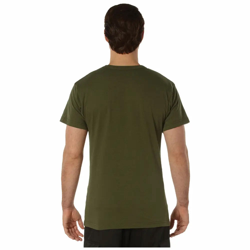 Rothco Cotton Blend Men's Military Pocket T-Shirt