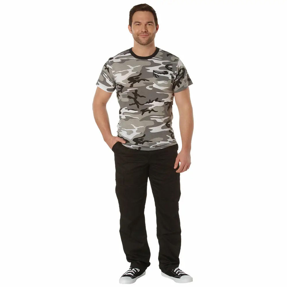 Rothco Cotton Blend Men's Military Pocket T-Shirt