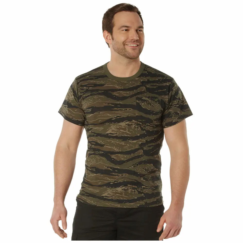 Rothco Cotton Blend Men's Military Pocket T-Shirt