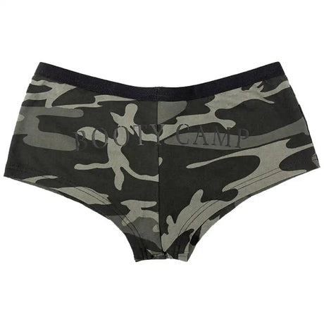 Women's Black Camo Booty Camp Boyshorts