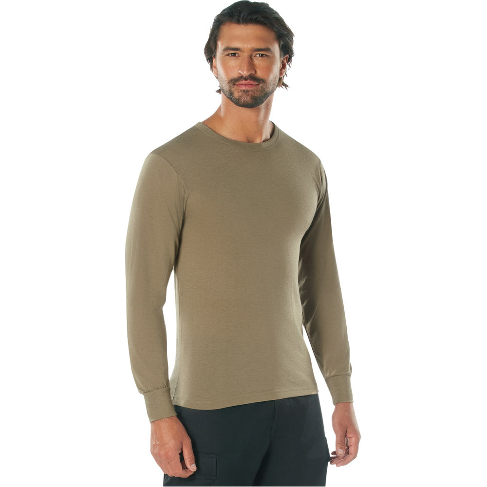 AR670-1 Coyote Long Sleeve Moisture Wicking T-Shirt