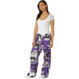 Women's Purple Camo Paratrooper Fatigue Pants