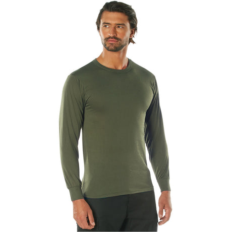 Olive Drab Long Sleeve Moisture Wicking T-Shirt