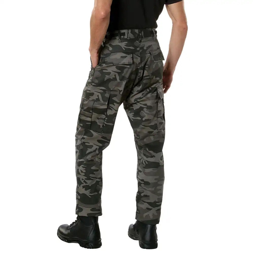 Black Grey Camouflage BDU Pant
