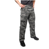 Men's Black Camouflage Vintage Paratrooper Pants