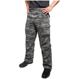 Men's Black Camouflage Vintage Paratrooper Pants