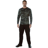 Black Camo Long Sleeve Men's T-Shirt