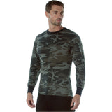 Black Camo Long Sleeve Men's T-Shirt