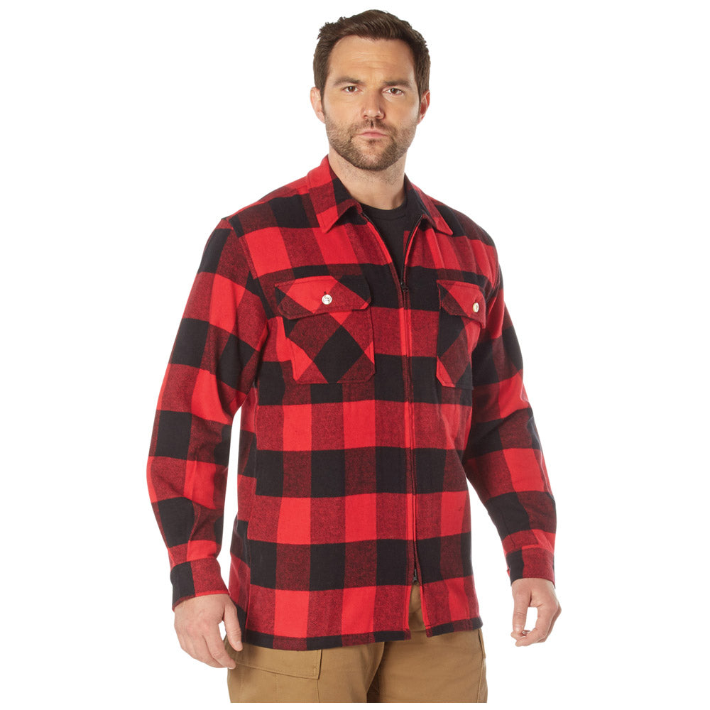 Concealed Carry Zip Flannel Shirt