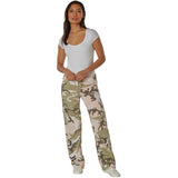 Women's Vintage Pink Camo Paratrooper Cargo Pants