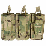 Rothco Multicam MOLLE Triple Kangaroo Rifle and Pistol Mag Pouch