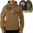 US Flag / USMC Eagle, Globe & Anchor Concealed Carry Hoodie