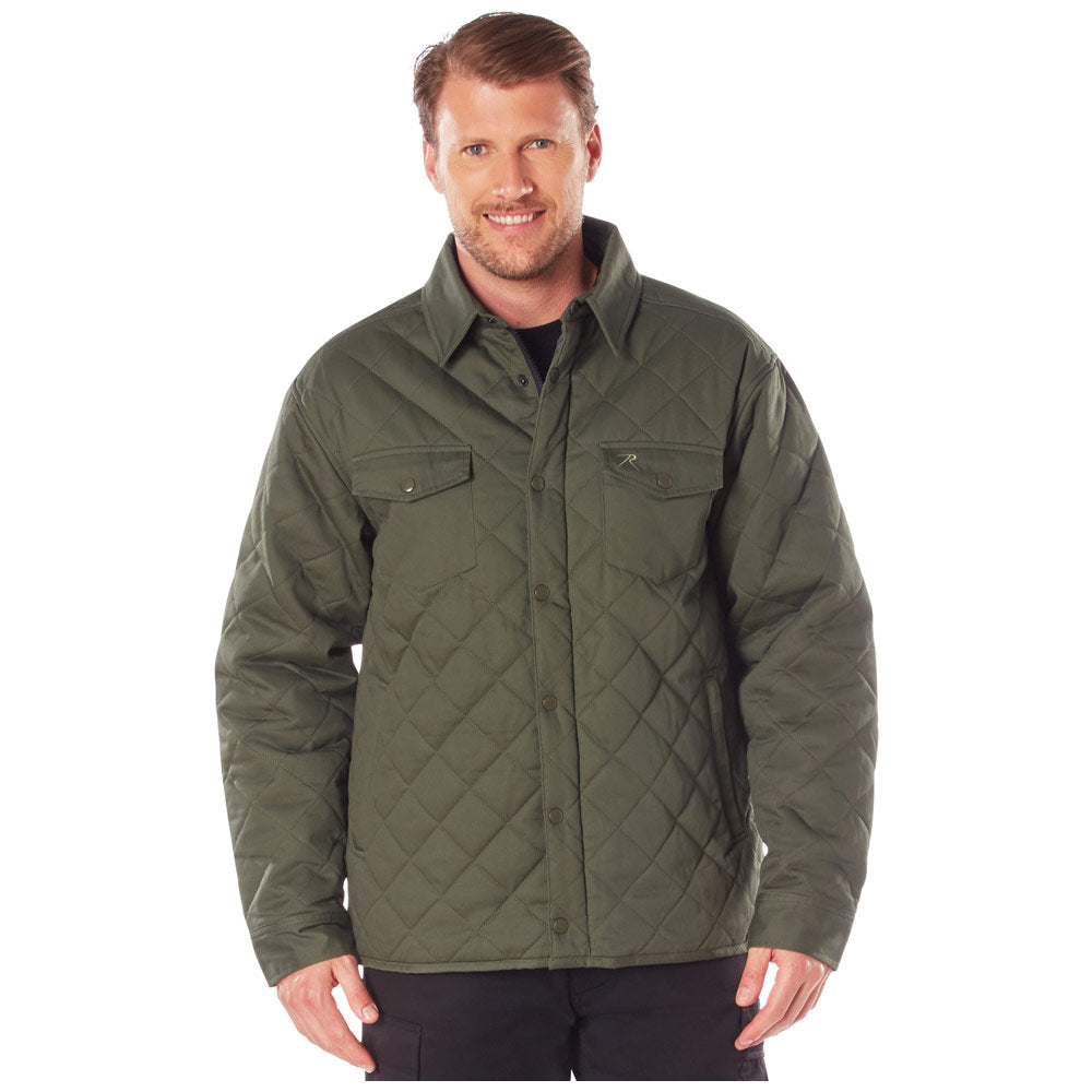 Rothco Diamond Quilted Cotton Rugged Men's Jacket