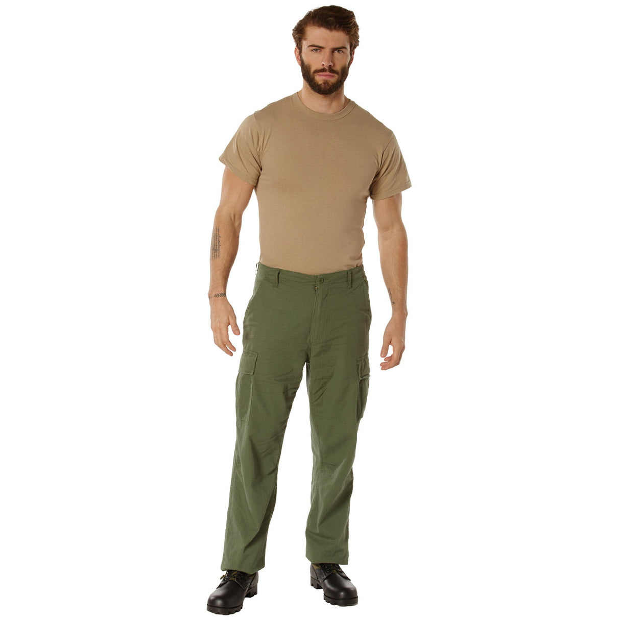 Vintage Vietnam Era Olive Drab Military Cargo Pants