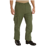 Vintage Vietnam Era Olive Drab Military Cargo Pants